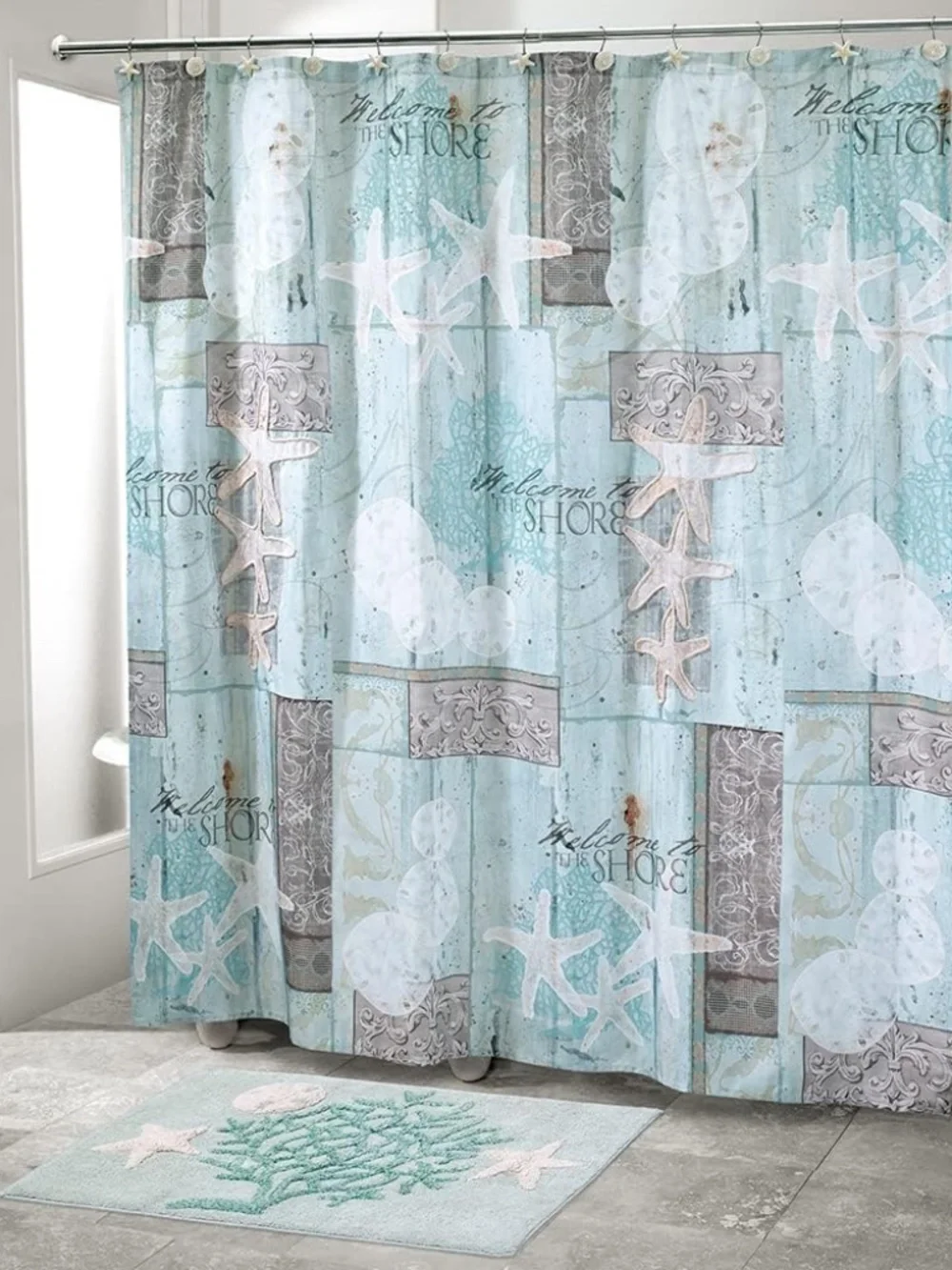 Avanti Beachcomber Seashells Cotton Bath Rug | 20